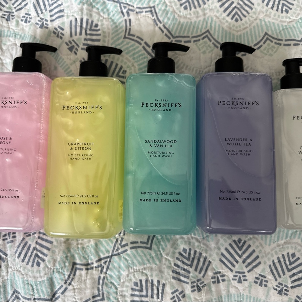 Hand Soap Set - Pink, Yellow, Blue, Purple, White